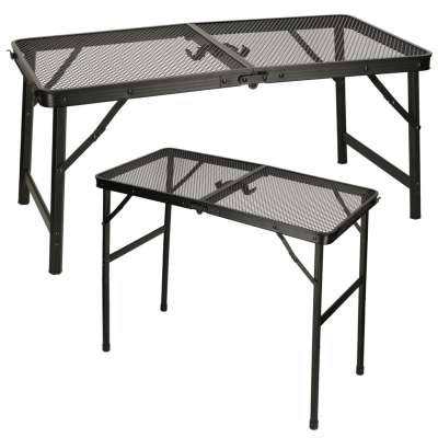 LUARO Folding Camping and Catering Table 80 x 66 x 40 cm