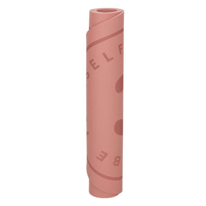 Sound-absorbing non-slip yoga mat 125 x 61.5 x 0.6 cm pink
