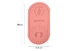 Sound-absorbing non-slip yoga mat 125 x 61.5 x 0.6 cm pink 7