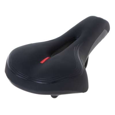 Comfortable sports bicycle saddle made of elastic foam