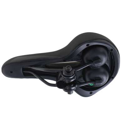Comfortable sports bicycle saddle made of elastic foam