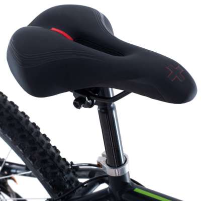 Comfortable sports bicycle saddle made of elastic foam