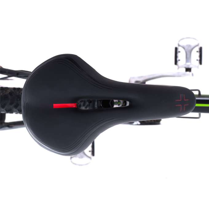Comfortable sports bicycle saddle made of elastic foam