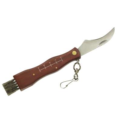 Mushroom picking pocket knife with carrying case