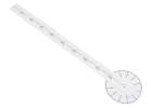 Wall clock large 80-120cm black 4 digits 5