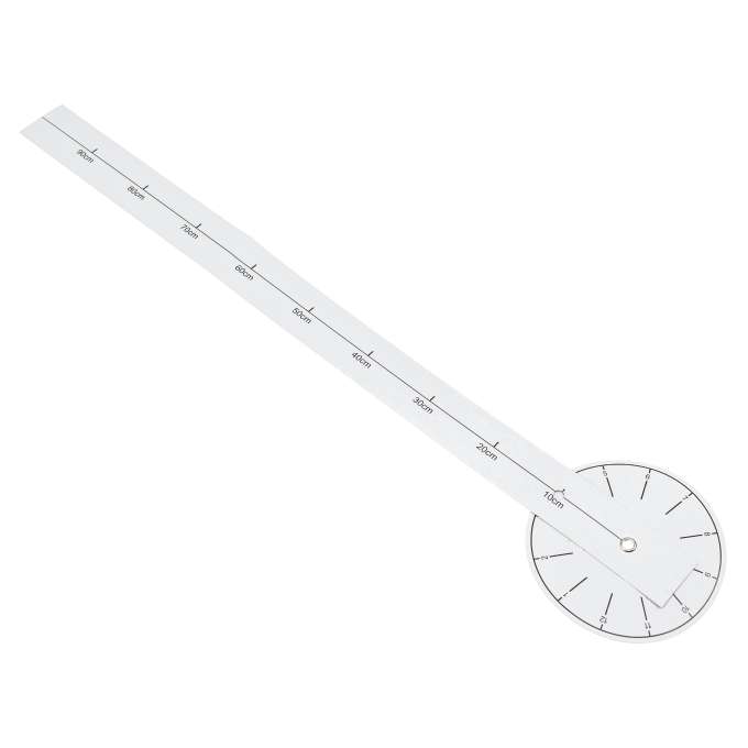 Wall clock large 80-120cm black 4 digits