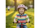 Kask rowerowy dla dziecka Trike Fix dziecięcy regulowany LED M 55-58cm fioletowy 4