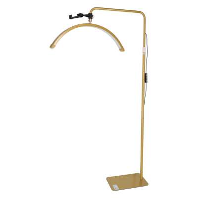 LED eyelash extension lamp 36W adjustable cosmetic shadowless arc gold