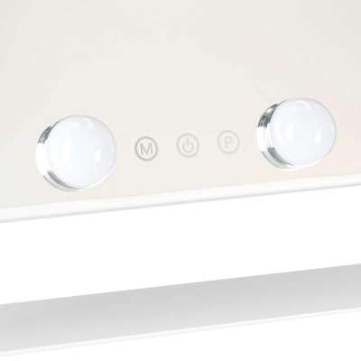 LED makeup mirror with 10 bulbs illuminated cosmetic mirror 3 color types