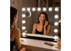LED makeup mirror with 15 bulbs cosmetic zoom x10 brightness adjustment 2