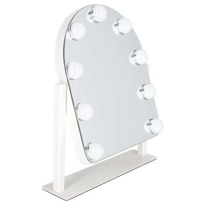 LED makeup mirror with 9 bulbs, illuminated cosmetic mirror