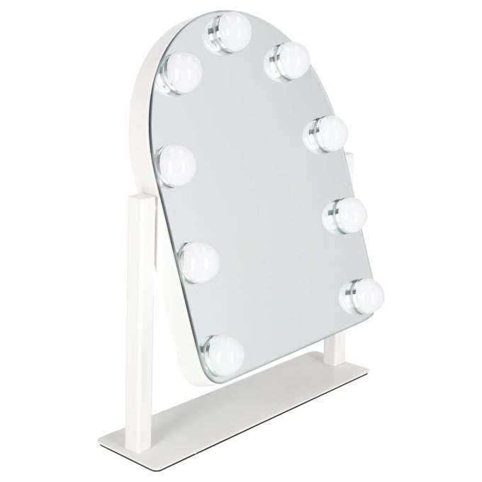 LED makeup mirror with 9 bulbs, illuminated cosmetic mirror