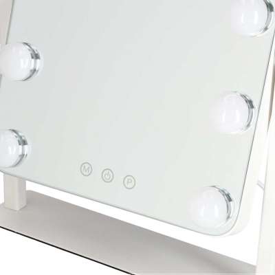 LED makeup mirror with 9 bulbs, illuminated cosmetic mirror