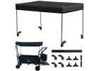 LUARO Folding touring trolley with canopy black 6