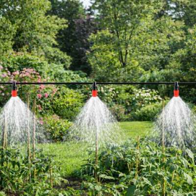 LUARO Garden sprinkler water curtain mist irrigation system 25m