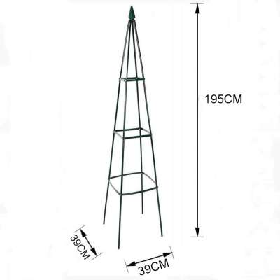 LUARO Pergola garden support for flowers stand for climbing roses pyramid metal
