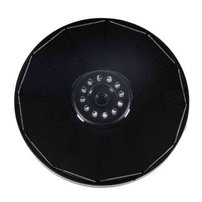 LUARO Solar pond fountain garden floating pump LED RGB 16cm
