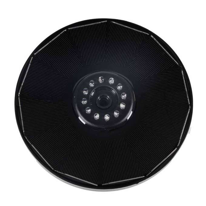 LUARO Solar pond fountain garden floating pump LED RGB 16cm