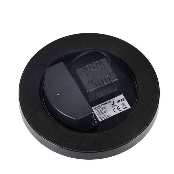 LUARO Solar pond fountain garden floating pump LED RGB 16cm
