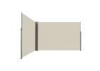 LUARO corner side terrace awning retractable screen 180 x 600 cm beige 3