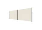 LUARO corner side terrace awning retractable screen 180 x 600 cm beige 4