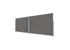 LUARO corner side terrace awning retractable screen 180 x 600 cm grey 4