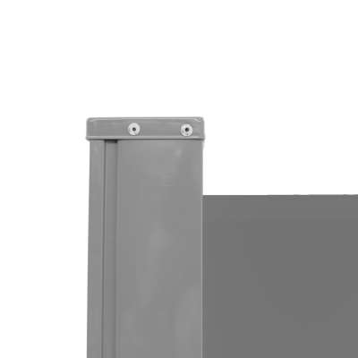 LUARO corner side terrace awning retractable screen 180 x 600 cm grey