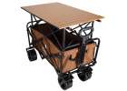 LUARO folding beach transport trolley with 2-in-1 table 6