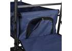 LUARO folding beach transport trolley with canopy and net navy blue 5