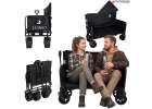 LUARO folding transport trolley with seat and backrest 1