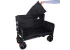 LUARO folding transport trolley with seat and backrest 12