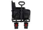 LUARO folding transport trolley with seat and backrest 11
