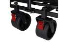 LUARO folding transport trolley with seat and backrest 8