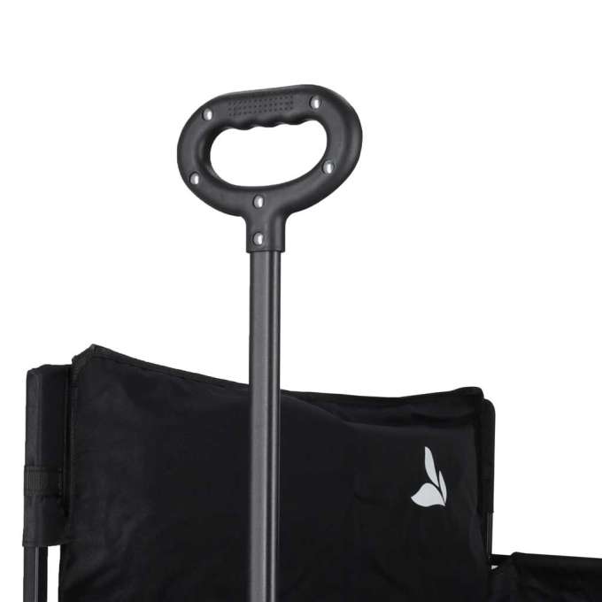 LUARO folding transport trolley with seat and backrest