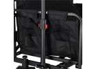 LUARO folding transport trolley with seat and backrest 17