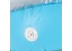 LUARO inflatable swimming mattress sun lounger with cushion transparent 10