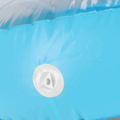 LUARO inflatable swimming mattress sun lounger with cushion transparent