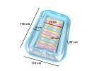 LUARO inflatable swimming mattress sun lounger with cushion transparent 13
