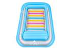 LUARO inflatable swimming mattress sun lounger with cushion transparent 5