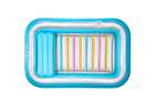 LUARO inflatable swimming mattress sun lounger with cushion transparent 6