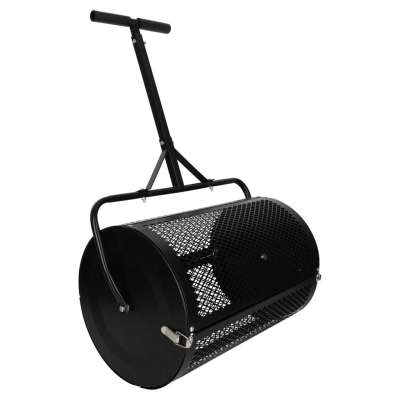 LUARO lawn compost and fertilizer spreader garden mesh roller spreader