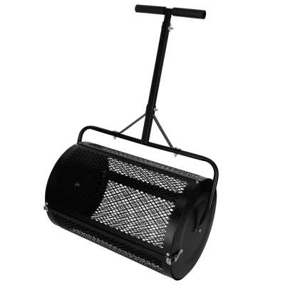 LUARO lawn compost and fertilizer spreader garden mesh roller spreader