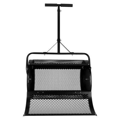 LUARO lawn compost and fertilizer spreader garden mesh roller spreader