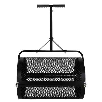 LUARO lawn compost and fertilizer spreader garden mesh roller spreader