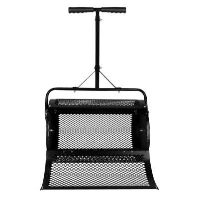 LUARO lawn compost and fertilizer spreader garden mesh roller spreader