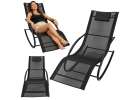 LUARO rocking garden lounger with headrest 1