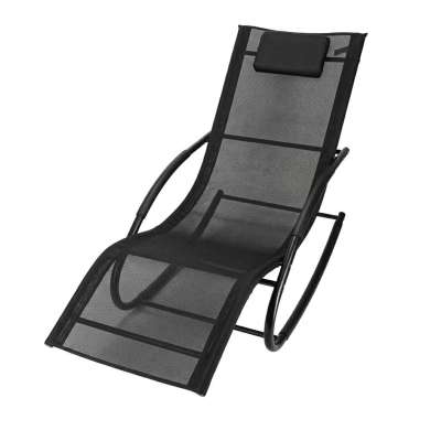 LUARO rocking garden lounger with headrest
