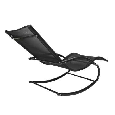 LUARO rocking garden lounger with headrest