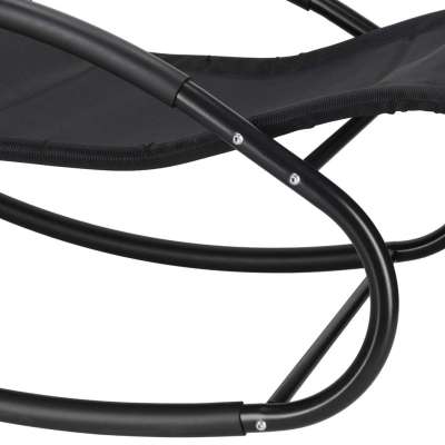 LUARO rocking garden lounger with headrest
