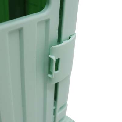 LUARO shopping transport cart folding 4 wheels lid green